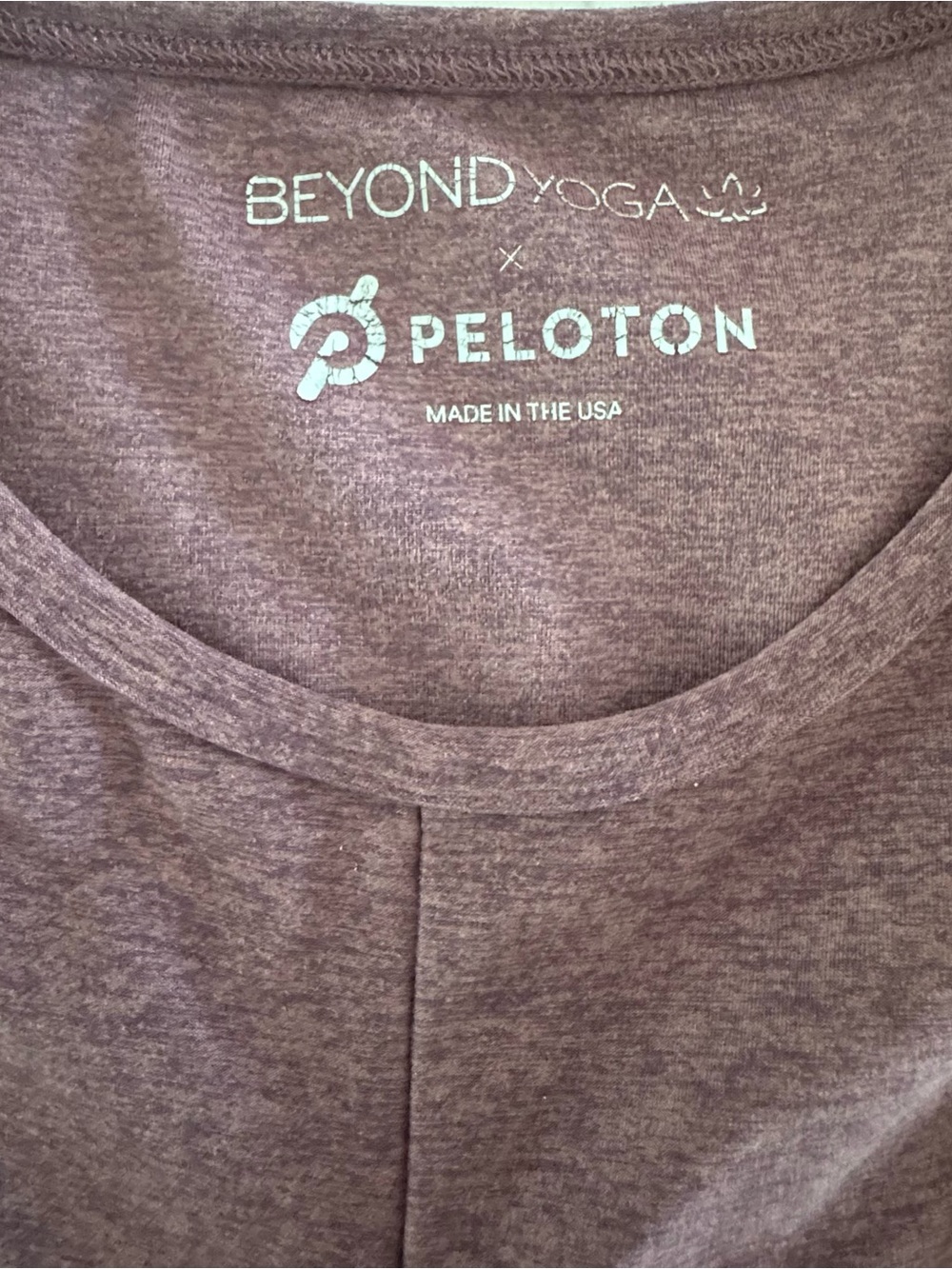 Beyond Yoga x Peloton Womens M Plum Twist Front Cropped Tank Top Workout Yoga - Picture 6 of 8